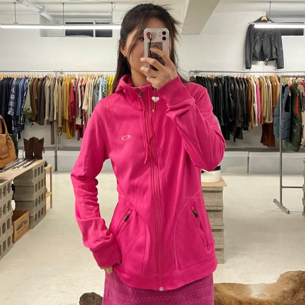 오클리 핑거홀 후드집업