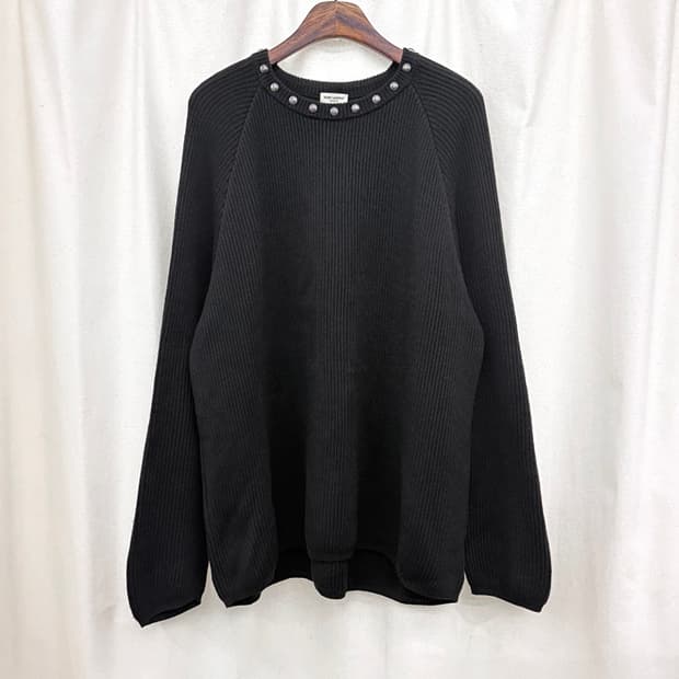 생 로랑 14F/W 스터드 니트 스웨터