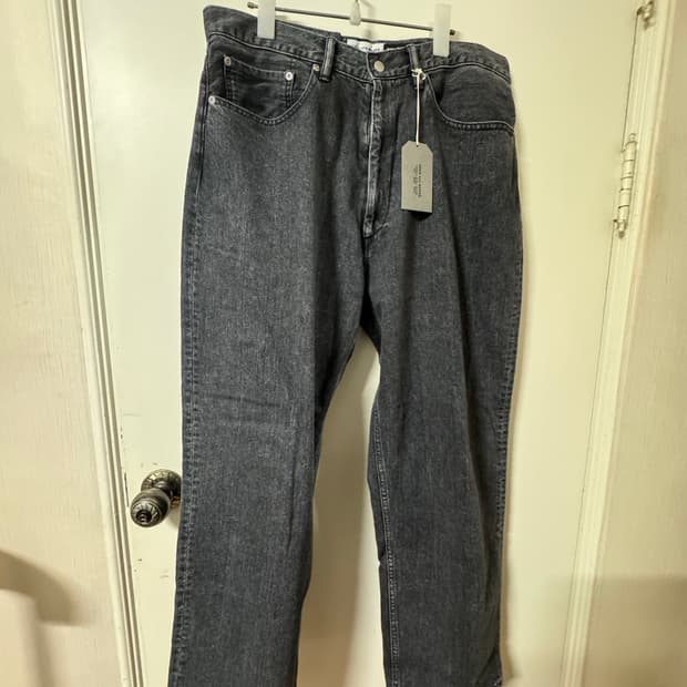 Ends and Means 릴렉스 핏 5 포켓 데님 (washed)