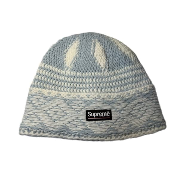 슈프림 다이아몬드 비니 라이트 블루