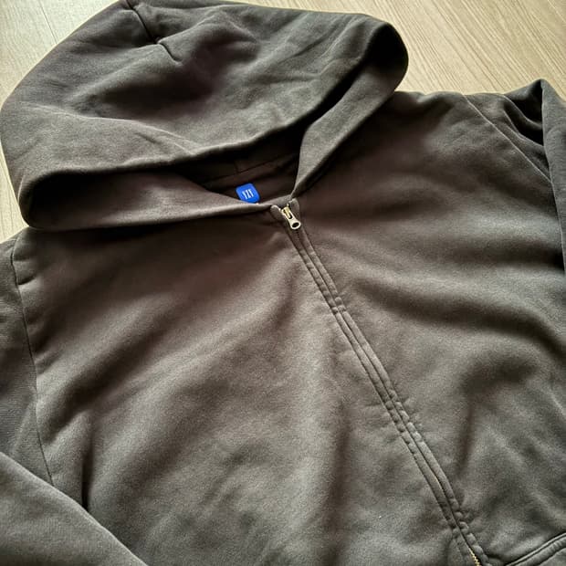 이지 갭 후드집업 블랙 xl