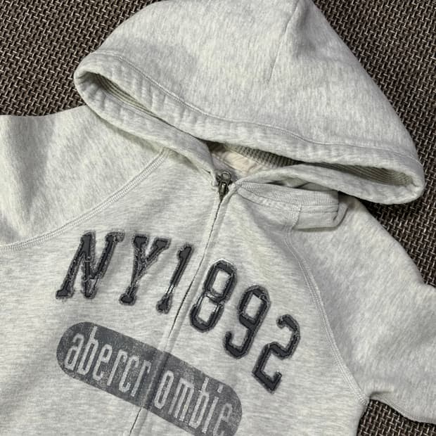 아베크롬비 그레이 후드집업 
