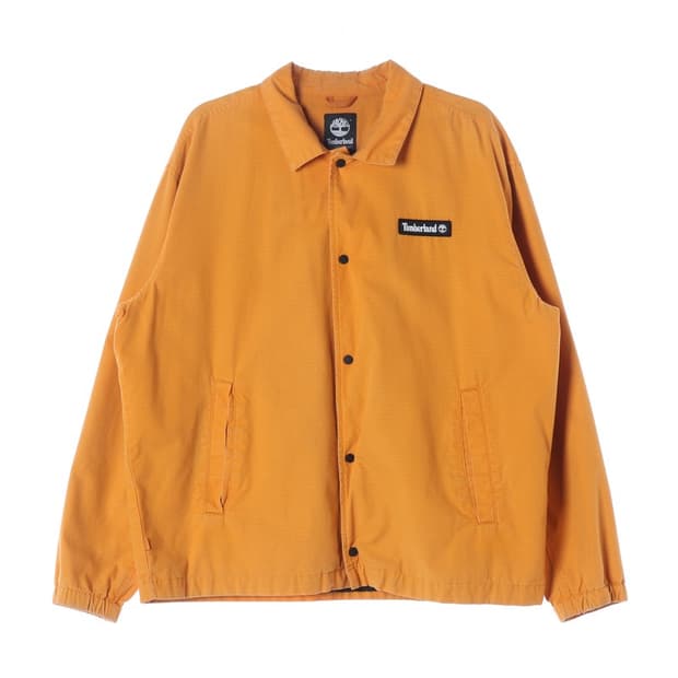 팀버랜드 로고 립스탑 코치 자켓 오렌지 XL