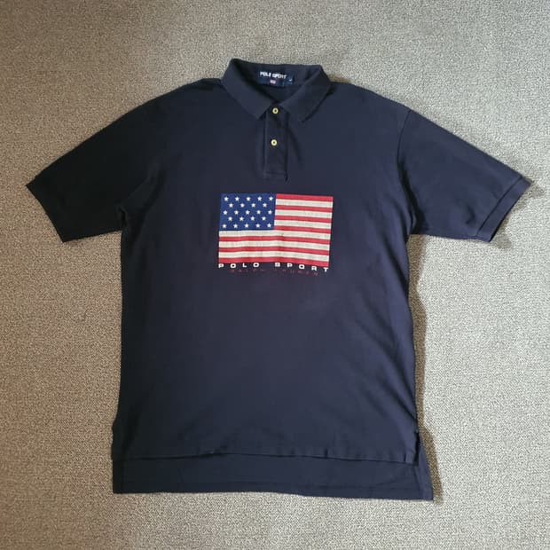 90년대 빈티지 '폴로 스포츠(Polo Sport)' 성조기 no.66