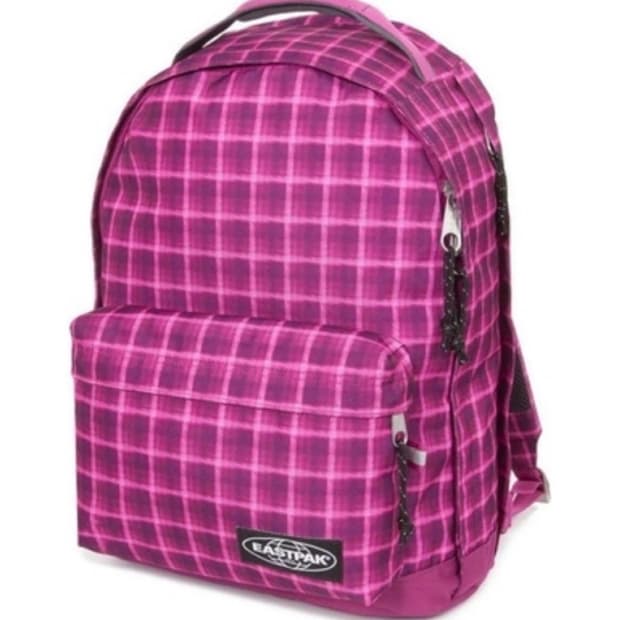 이스트팩 치조백팩 핑크체크 24리터