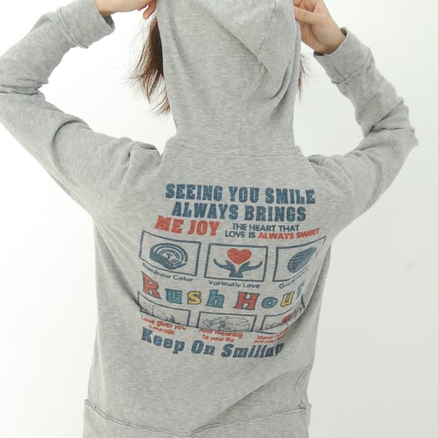 Rush hour button hoodie