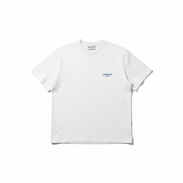 솔리드옴므 화이트 반팔티 48