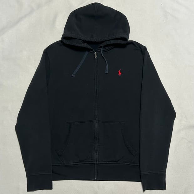 🫶🏻 폴로랄프로렌 Black 기모 후드집업 🫶🏻