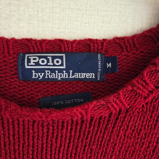 90's 폴로 빈티지 코튼 니트 (100-105)
