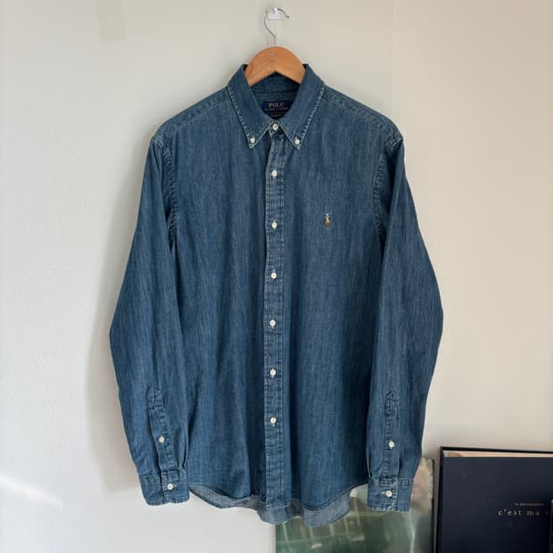 폴로 랄프로렌 데님 셔츠 L