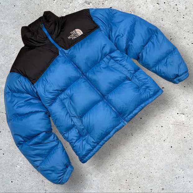 [90] 노스페이스 700 눕시 다운 패딩 블루/블랙 B768