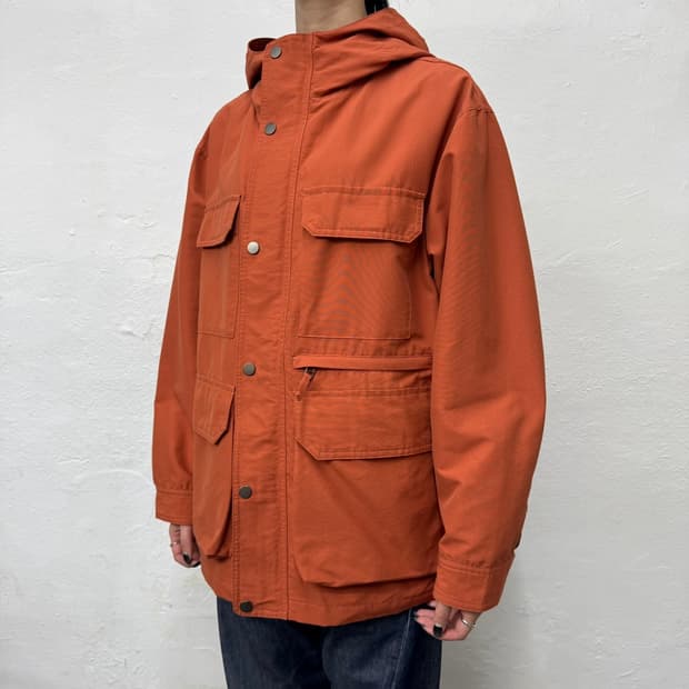빔즈 B:ming 23fw 오렌지 스냅버튼 집업 후드 마운틴 자켓