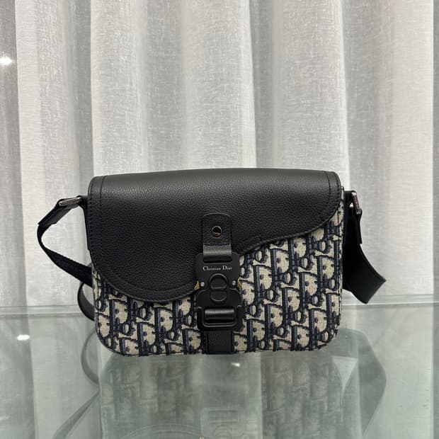 [S급] 디올 오블리크 스몰 플랩 메신저 크로스백 베이지