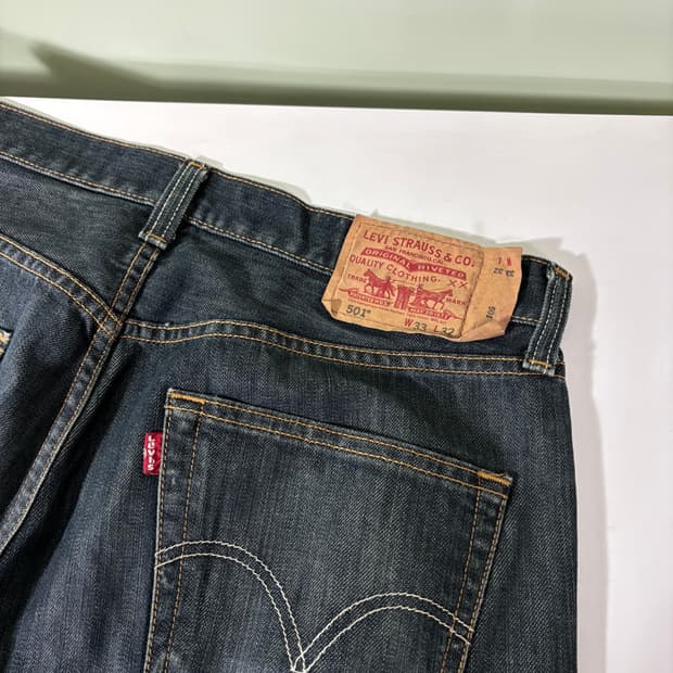 33 리바이스501 스트레이트 생지 데님팬츠