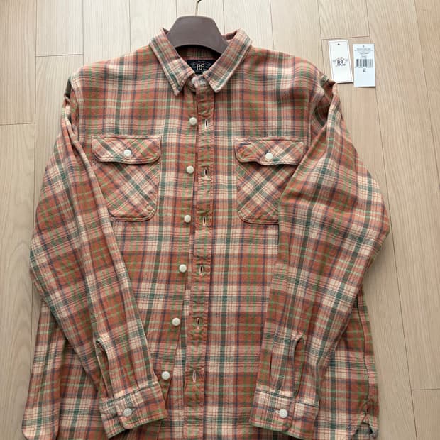 [XL] rrl 더블알엘 플란넬 워크셔츠