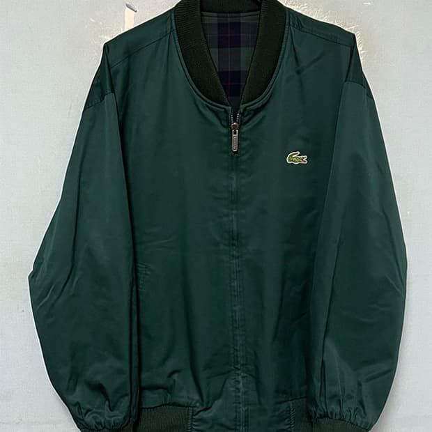 라코스테 90's 남자 블루종점퍼 춘추 올드스툴룩 L 100