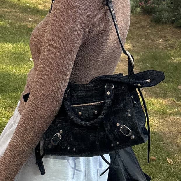 발렌시아가 네오 카골 XS 블랙 숄더백