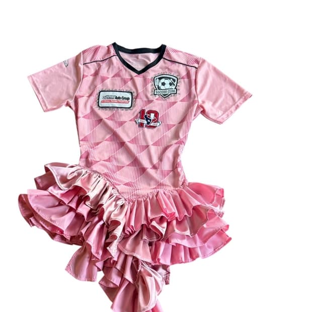 Daria y maria 스포티 원피스 핑크