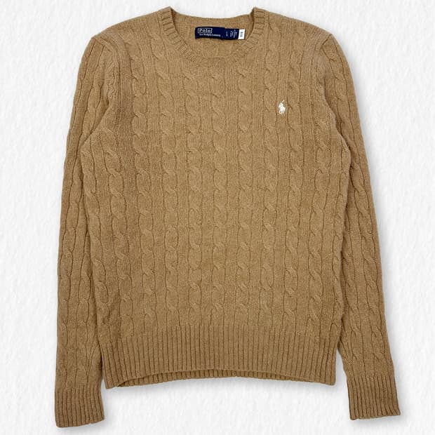 폴로랄프로렌 울 캐시미어 니트 베이지