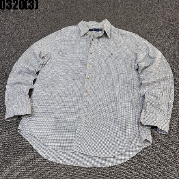 랄프로렌 체크 긴팔 셔츠