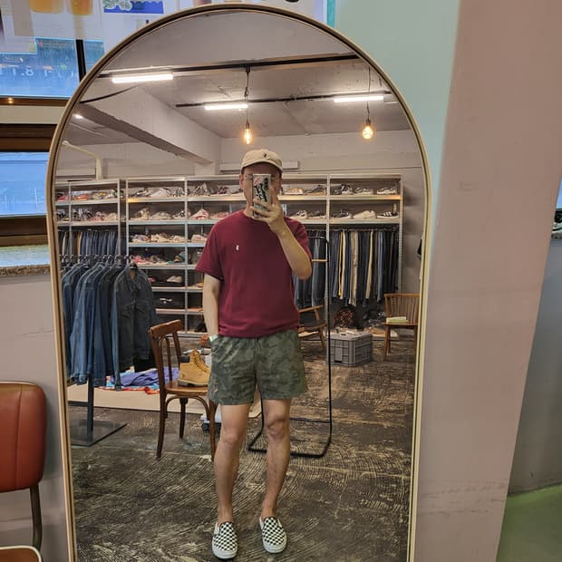 폴로 와플 티셔츠 (L)