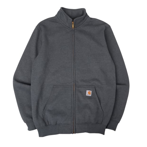 칼하트 챠콜그레이 미드웨이트 집업 자켓