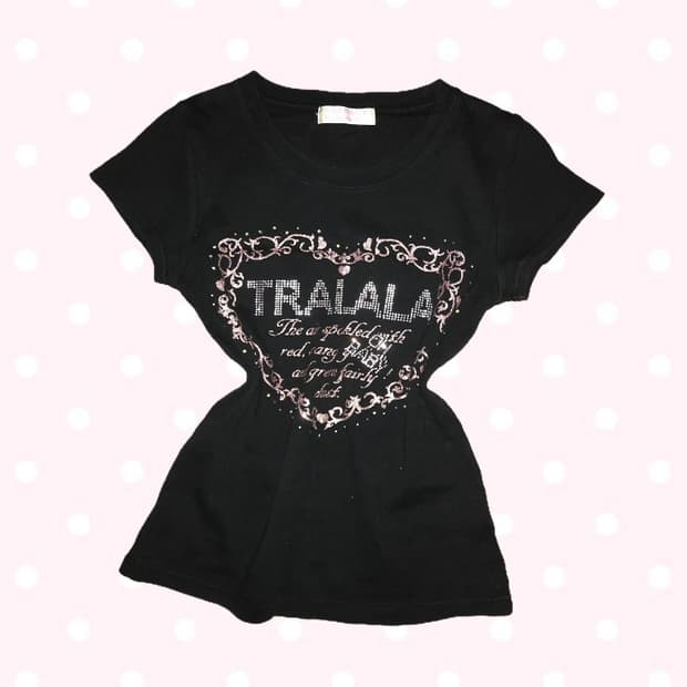 초희귀 tralala 트랄라라 오네갸루 반팔 티