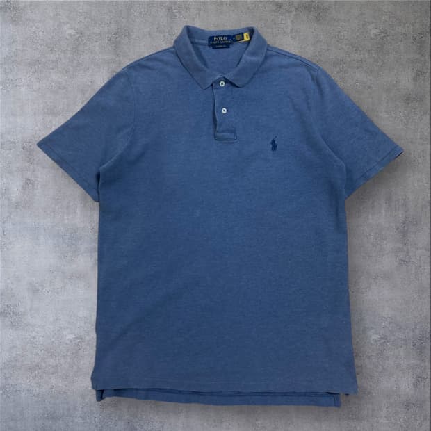 폴로 랄프로렌 스몰 포니 로고 스카이 컬러 칼라 반팔티