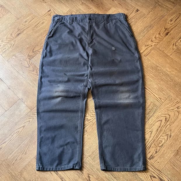 [38]칼하트 USA 빈티지 워싱 미드나잇 네이비 싱글니 워크 팬츠