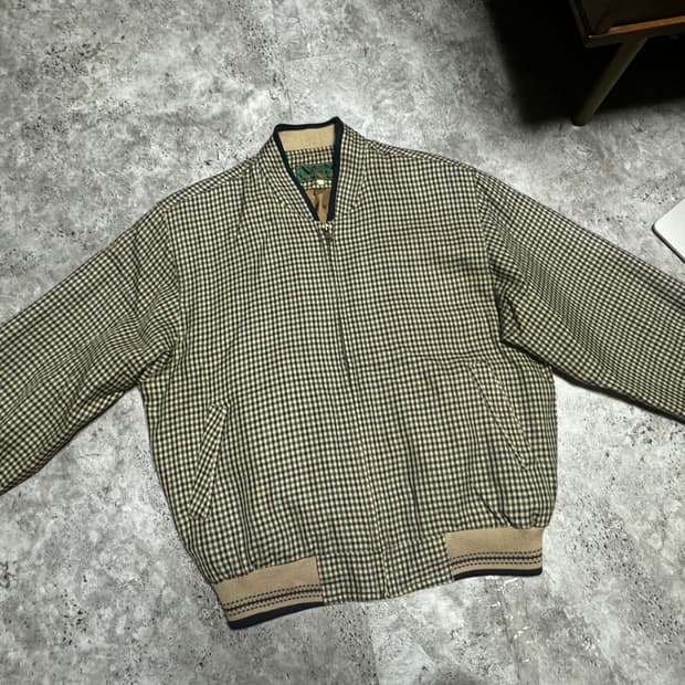 폴로 클럽 빈티지 블루종 자켓