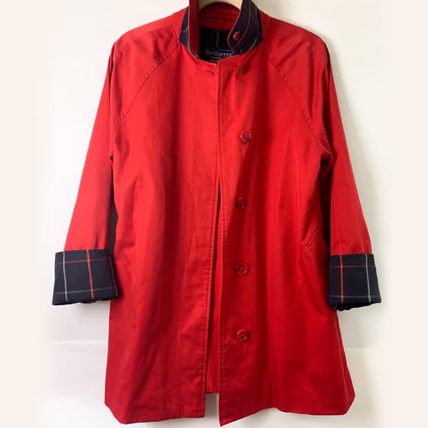 빈티지 버버리 하프 트렌치코트