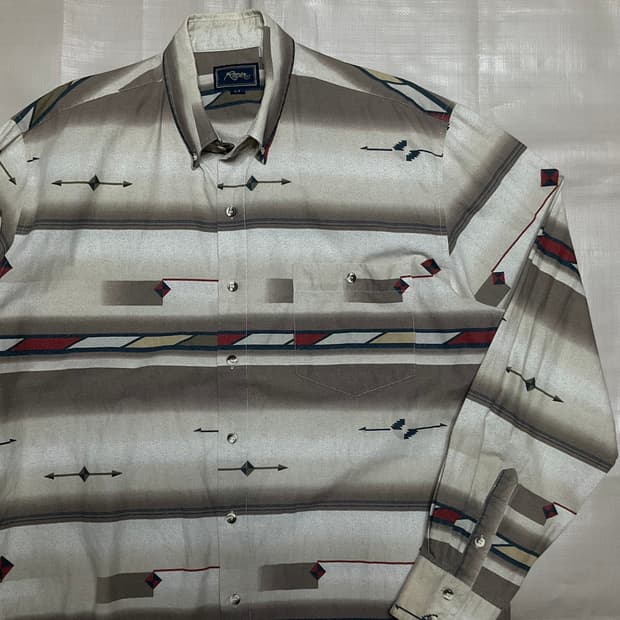 빈티지 패턴 셔츠