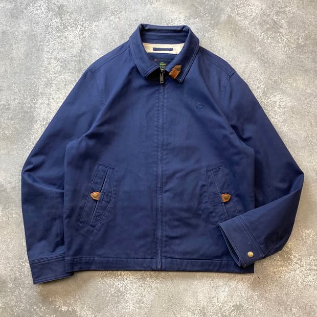 [50] Lacoste 라코스테 네이비 코튼 스윙탑 자켓