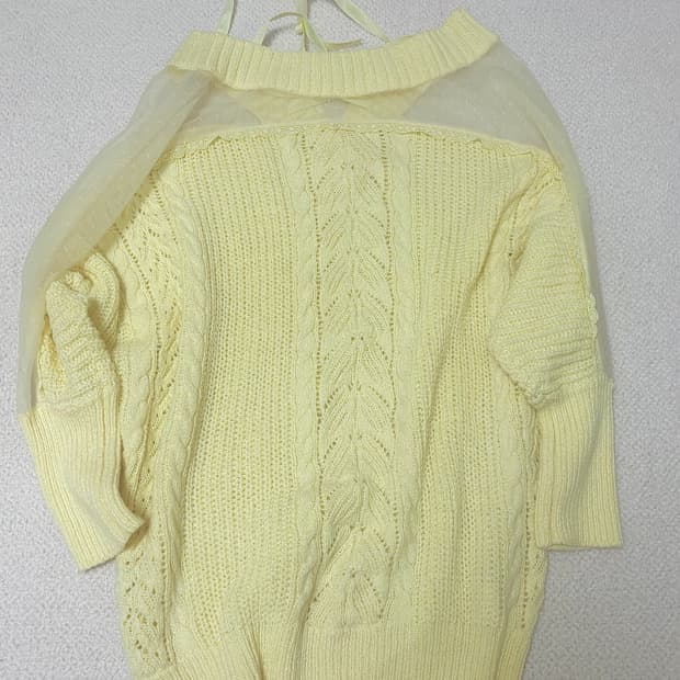 리즈리사 비치 타월 가오리 니트 히메갸루 라떼갸루 세트 