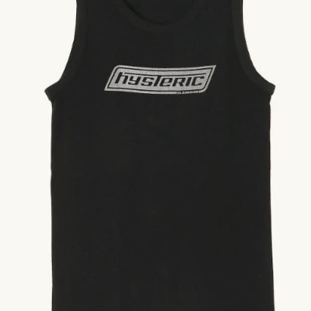 히스테릭글래머 슬리브리스 BOX LOGO TANK TOP