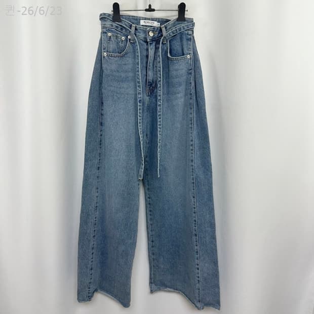 보세 여자 통넓은 멋스러운 청바지 데님팬츠 S(25인치정도)