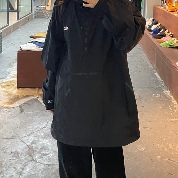 챔피온 로고 패커블 나일론 아노락 바람막이 H482