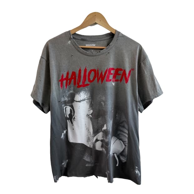 Faded distressed graphic tee