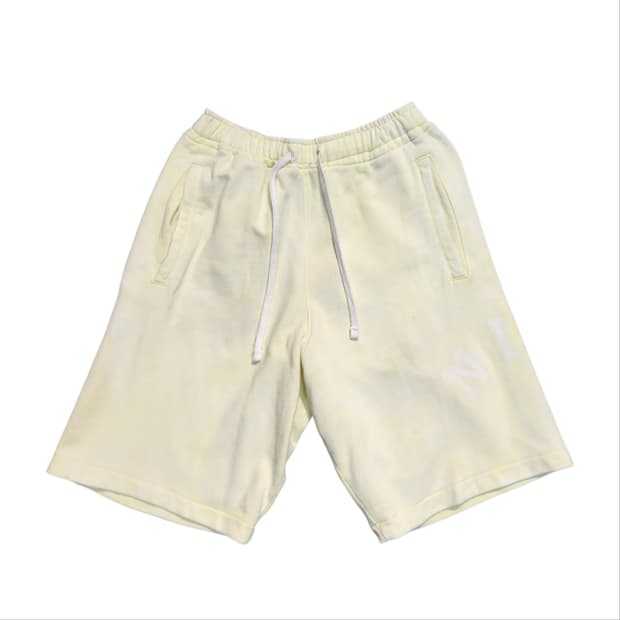 나이키 NSW 연노란색 숏 팬츠 (L)