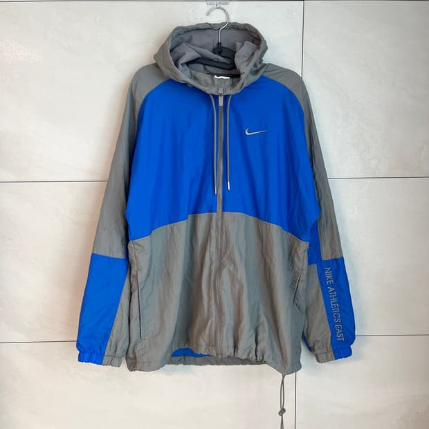 [L/100] 나이키 윈드브레이커 우븐 바람막이 블루/그레이