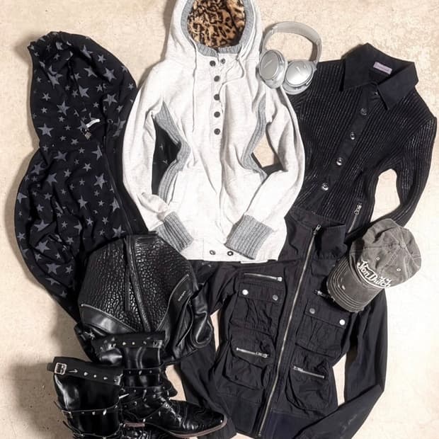 oneway 레오파드 퍼 그레이 대장 후드집업