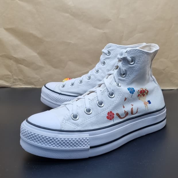 컨버스  리프트 캣프린트 하이탑250