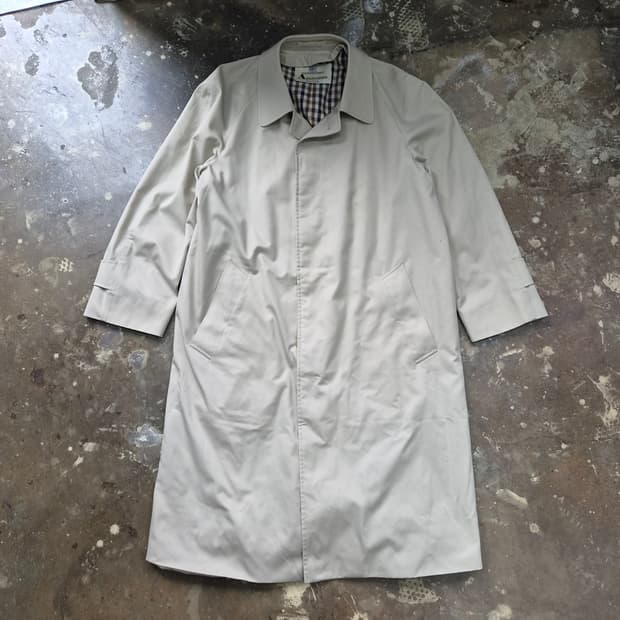 100) 아쿠아스큐텀 맥코트 싱글코트 트렌치코트 메이드인 이태리