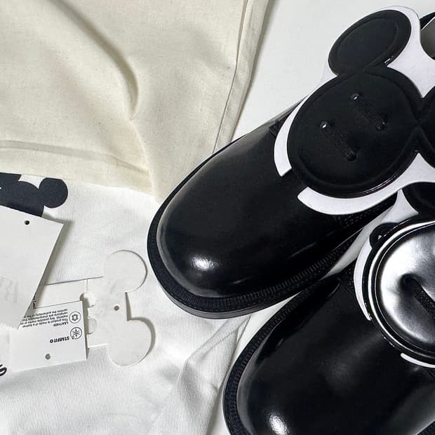 ZARA × Disney 콜라보 미키마우스 로퍼 