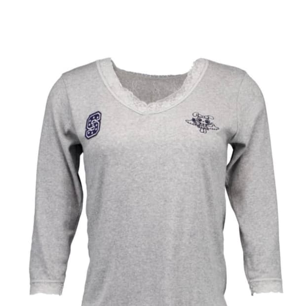 샬롬클럽 레이스 탑 그레이