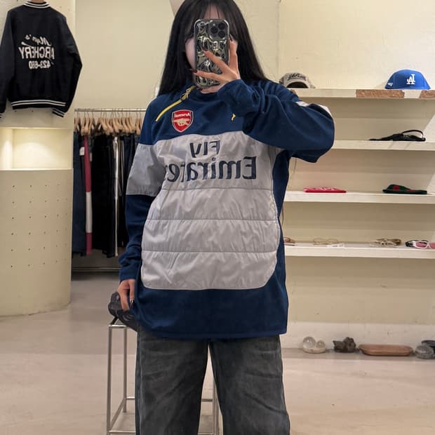 푸마 아스날 트레이닝 하프집업 U1708