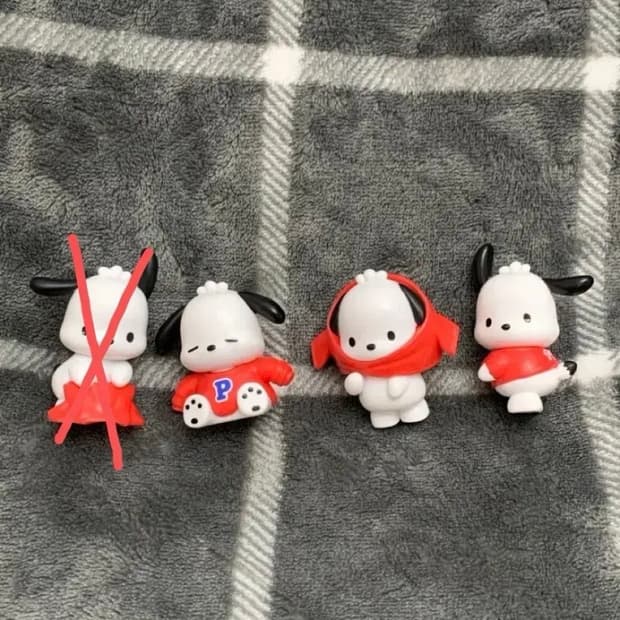 산리오 포차코 오키가에 피규어 3종 일괄
