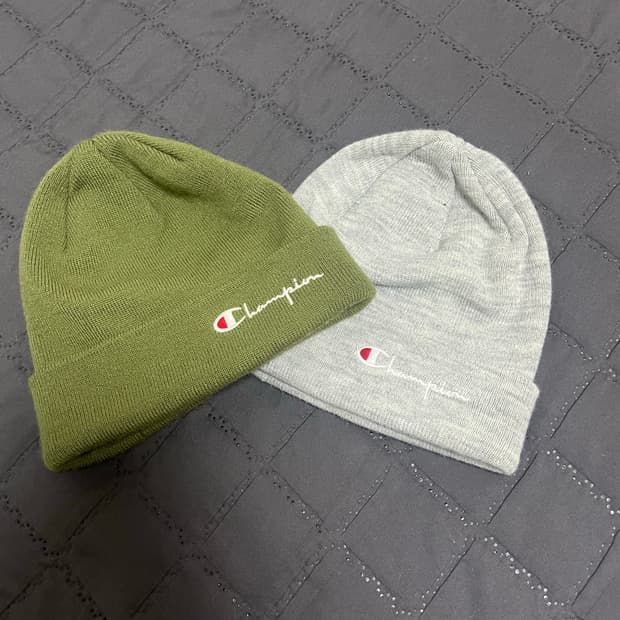 챔피온 비니 카키 멜란지그레이 세트 판매