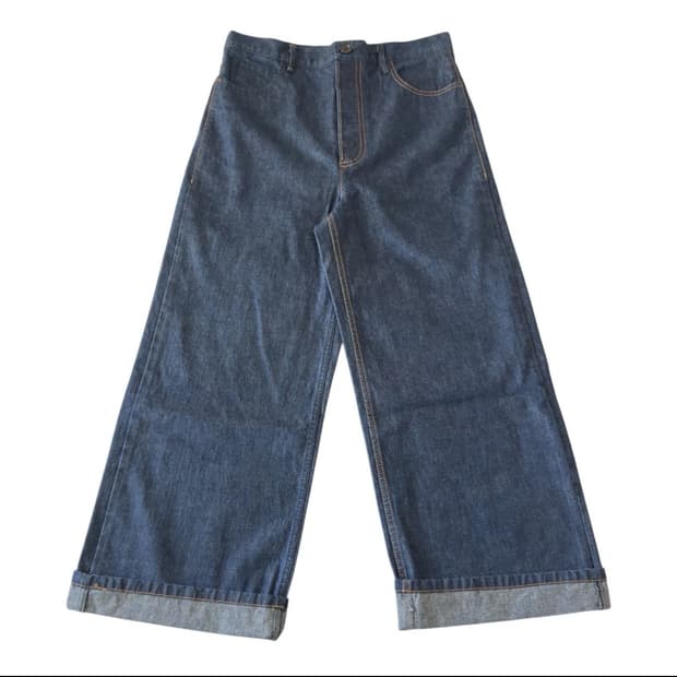 (M) 마리아노 magliano 언발란스 스티치 인디고 데님 진 팬츠