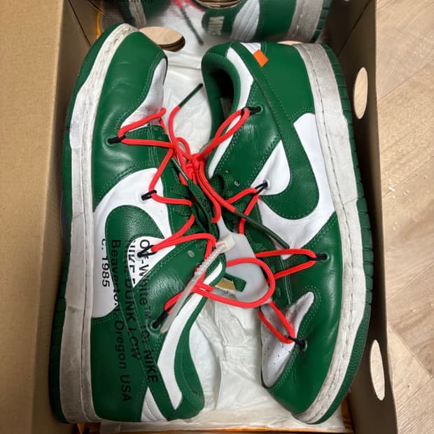 나이키 오프화이트 덩크 그린 290
